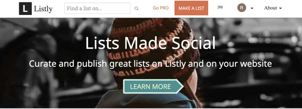 List.ly homepage List.ly allows you to curate and publish great lists for your blog