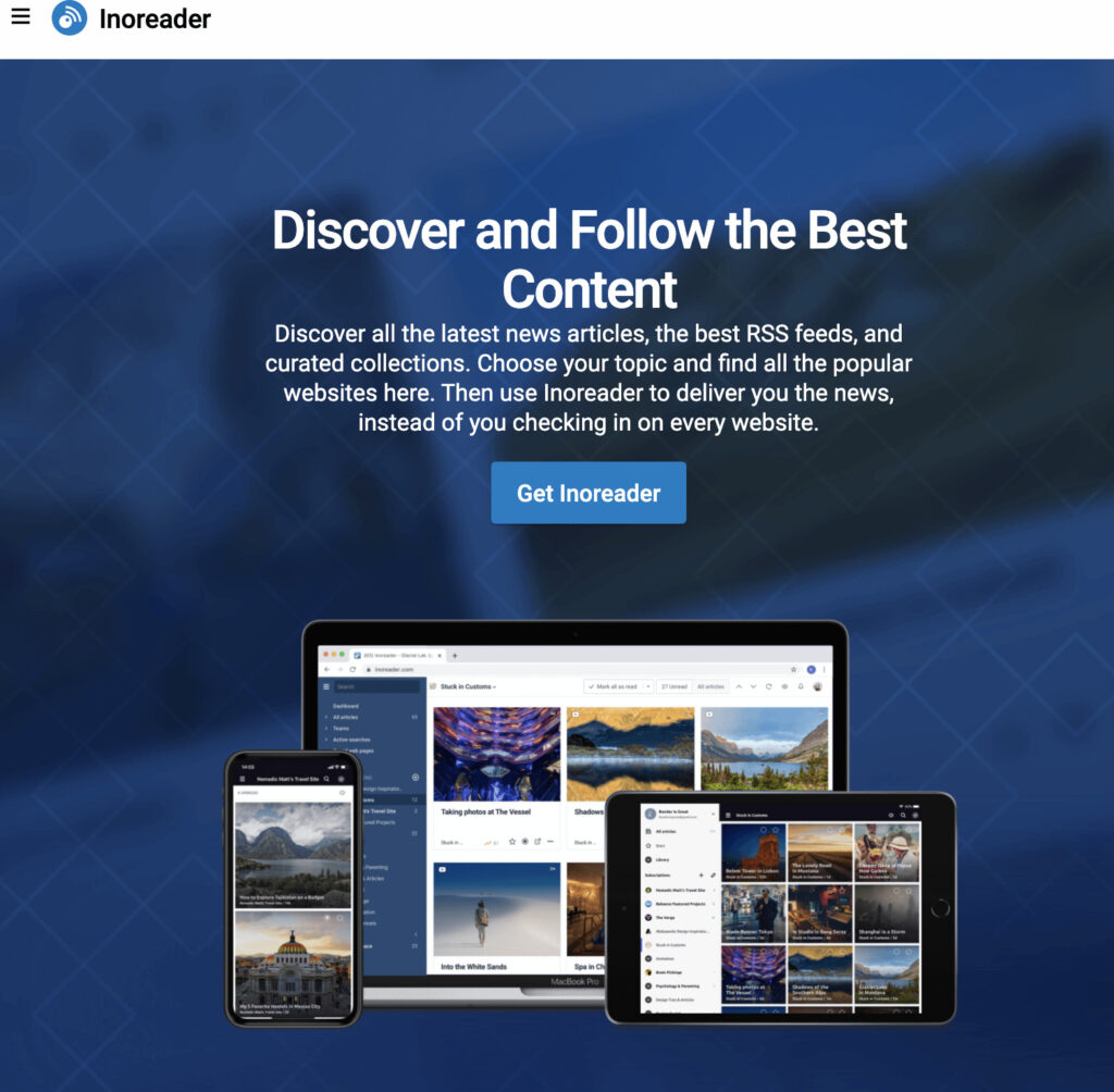 Allows you to use across all devices, search through RSS feeds